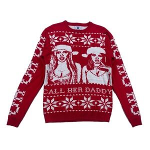 BarStool Sports Call Her Daddy Christmas Holiday Graphic Ugly Sweater Size Small